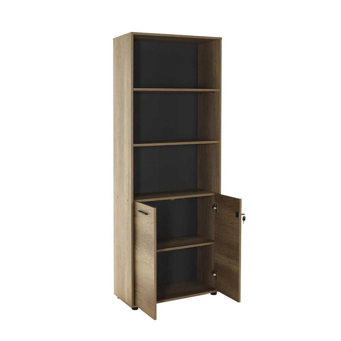 Hanah Home Nkt-552-Tt-1 Estantería en Nogal Claro Hanah Home Nkt-552-Tt-1 Estantería en Nogal Claro